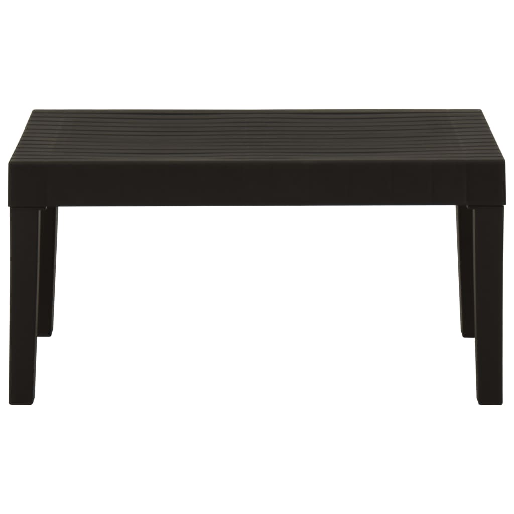 Set Divani da Giardino con Cuscini 6 pz in Plastica Grigio